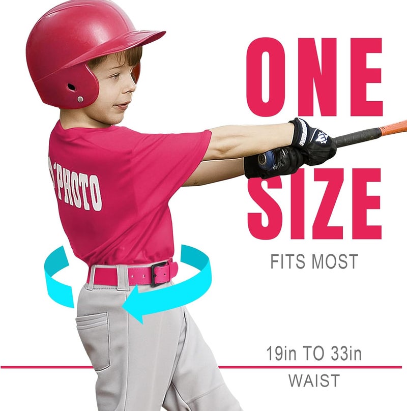 Werforu Baseball Socks and Non-Metal Nickel-Free Belt-Adjustable Belt with Non-allergic Plastic Buckle Softball Socks for kid - Image 3